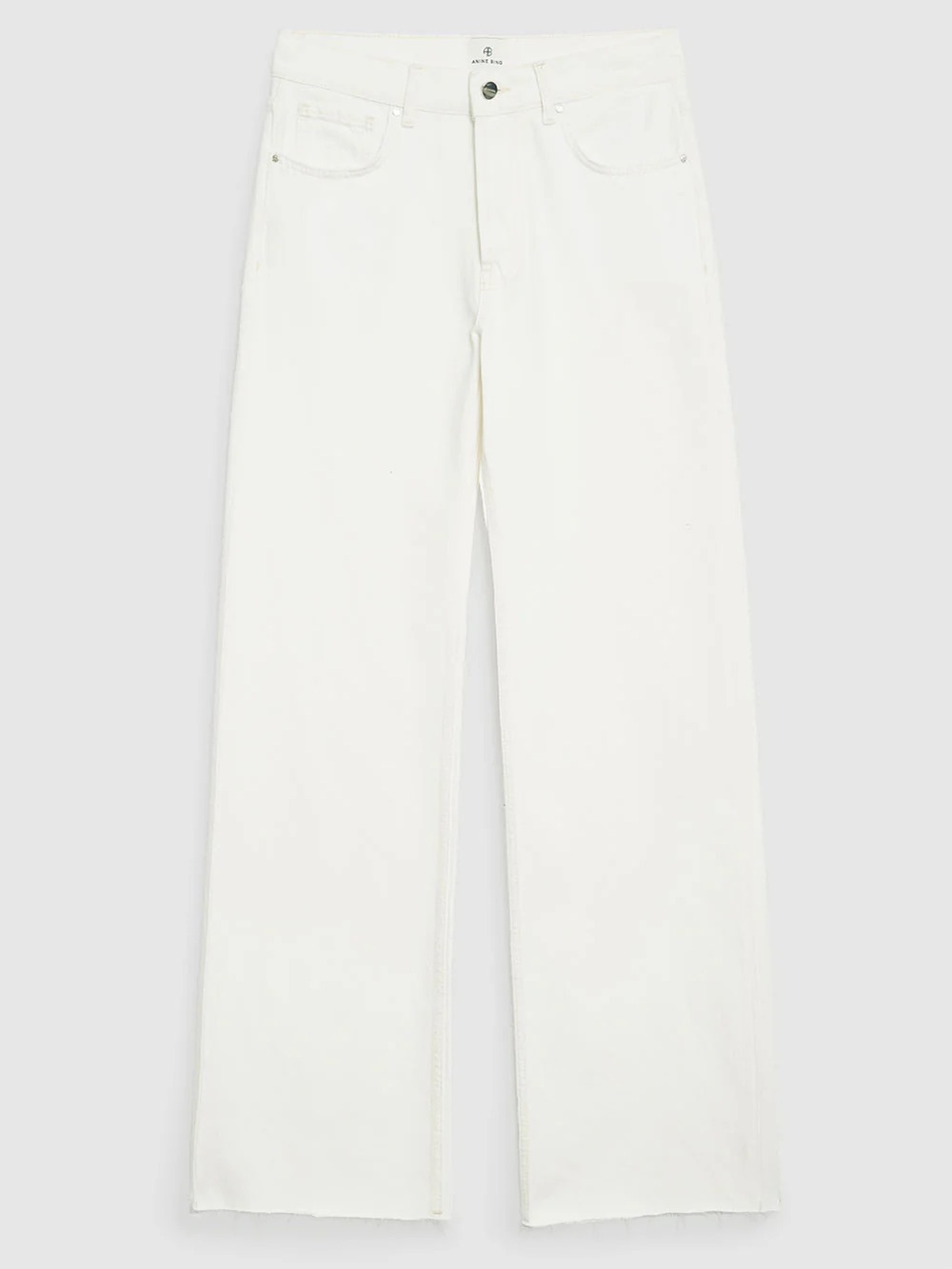 Anine Bing White Wide-Leg Jeans